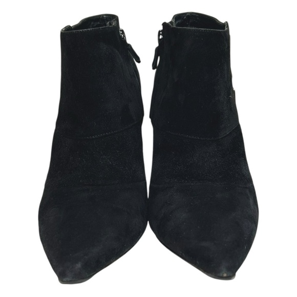 Roger Vivier - Women’s Suede Pointed Toe Bootie - Black, Size 36.5 IT, 6.5 US - Picture 10 of 16
